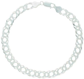 Bransoletka męska srebrna próby 925, szerokość 8 mm, długość 23 cm, waga 13,40 g. Model DIA-BRA-571371-120-925 z solidnym zapięciem na karabińczyk. Elegancki, męski dodatek na każdą okazję.1.jpg